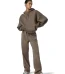 Tracksuit in brown color front side