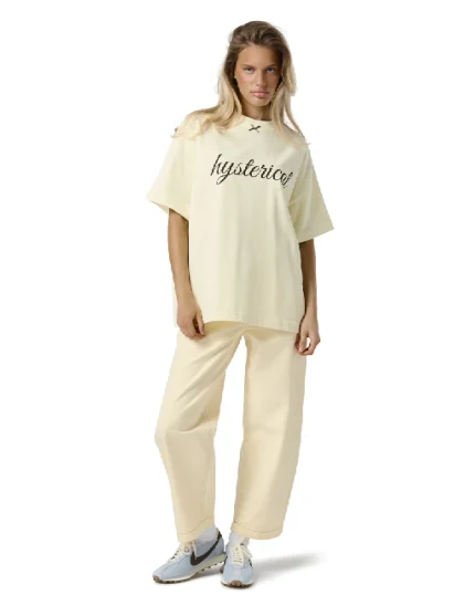 T Shirt in beige color front side