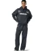 Tracksuit in black color front side