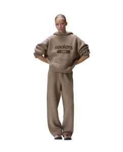 Seekers 99 Knit Hoodie In Soft Brown