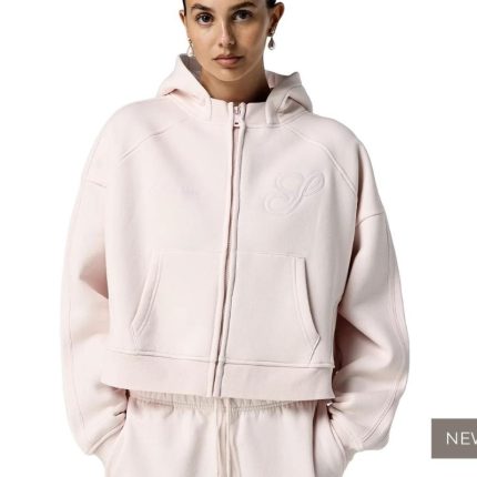 Sisters and Seekers Zip Up Hoodie Bunny Pale